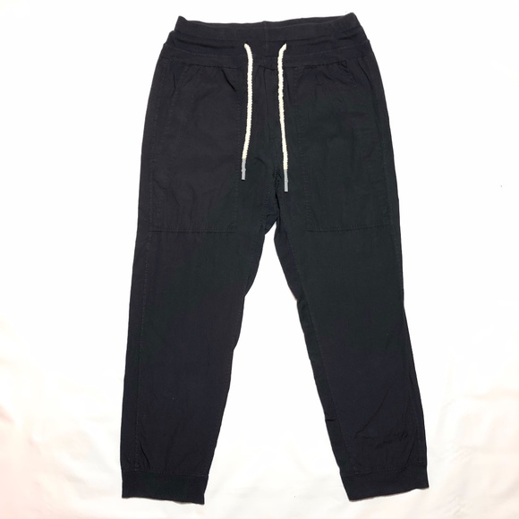 Bassike Utility Jogger Sweatpants Black Jersey Slouch - Picture 1 of 13